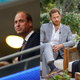 Prince William, Duke of Cambridge, and Catherine, Duchess of Cambridge, at UEFA EURO 2020 final football match between Italy and England on July 11, 2021; Prince Harry and Meghan, The Duke and Duchess of Sussex, with Oprah Winfrey.